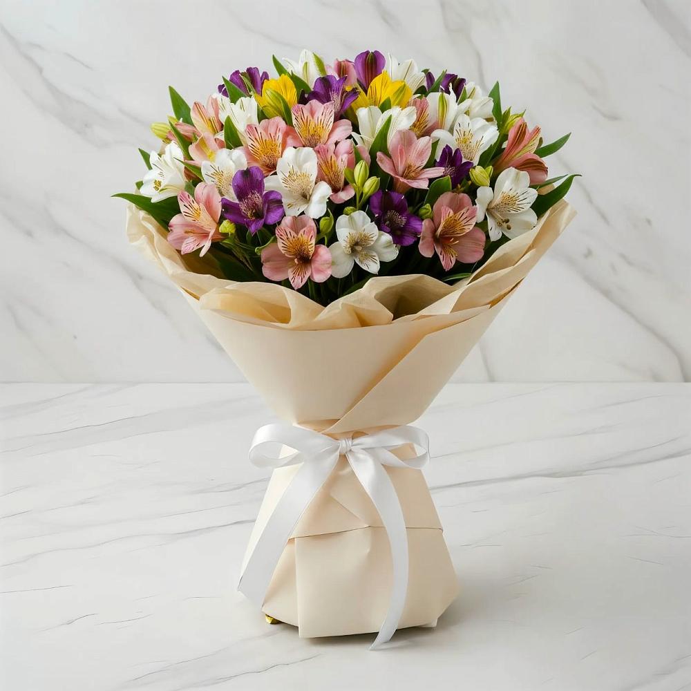 Букет цветов из: Альстромерии в Яя