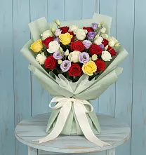 Букет цветов из:  Розы в Яя