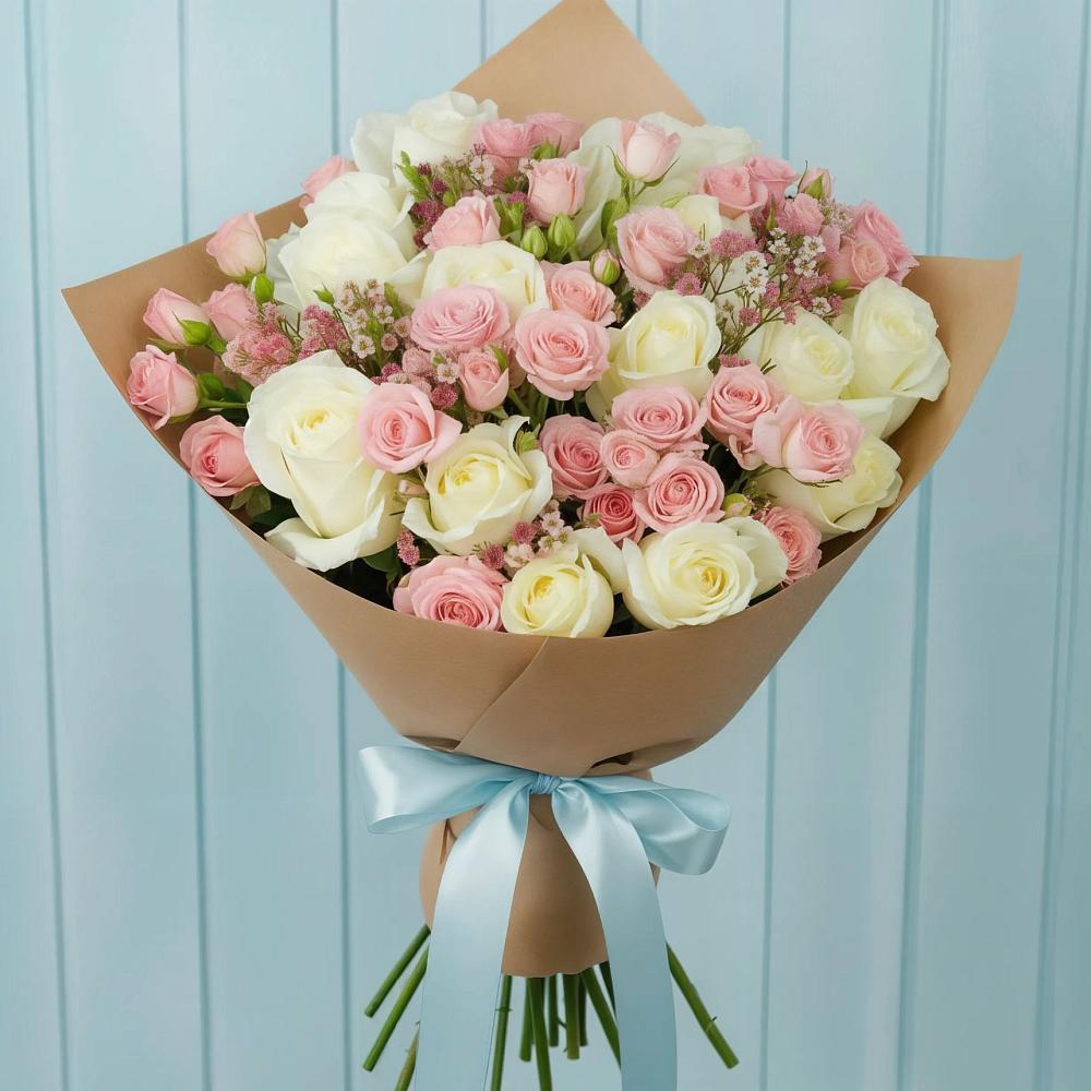 Букет цветов из: Розы в Яя