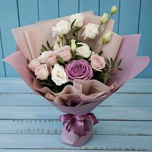 Букет цветов из:  Розы и Лизиантусы #REPLACE_PRED# Яя