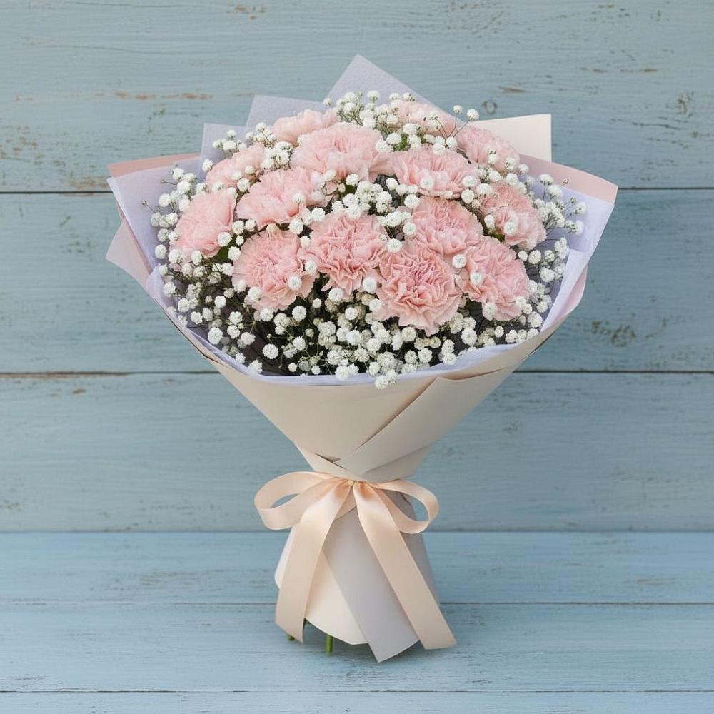 Букет цветов из: Гвоздики в Яя