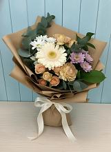Букет цветов из:  Герберы и Хризантемы в Яя
