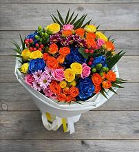 Букет цветов из:  Розы и Хризантемы в Яя