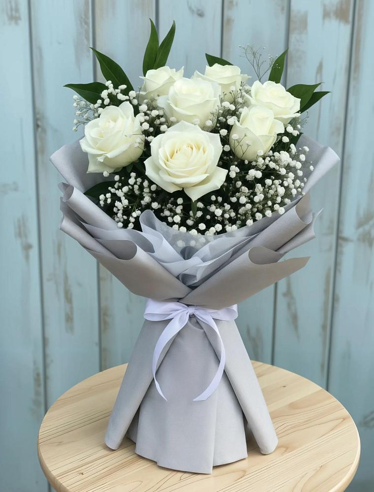 Букет цветов из: Розы в Яя