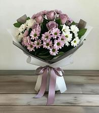 Букет цветов из:  Хризантемы и Розы #REPLACE_PRED# Яя