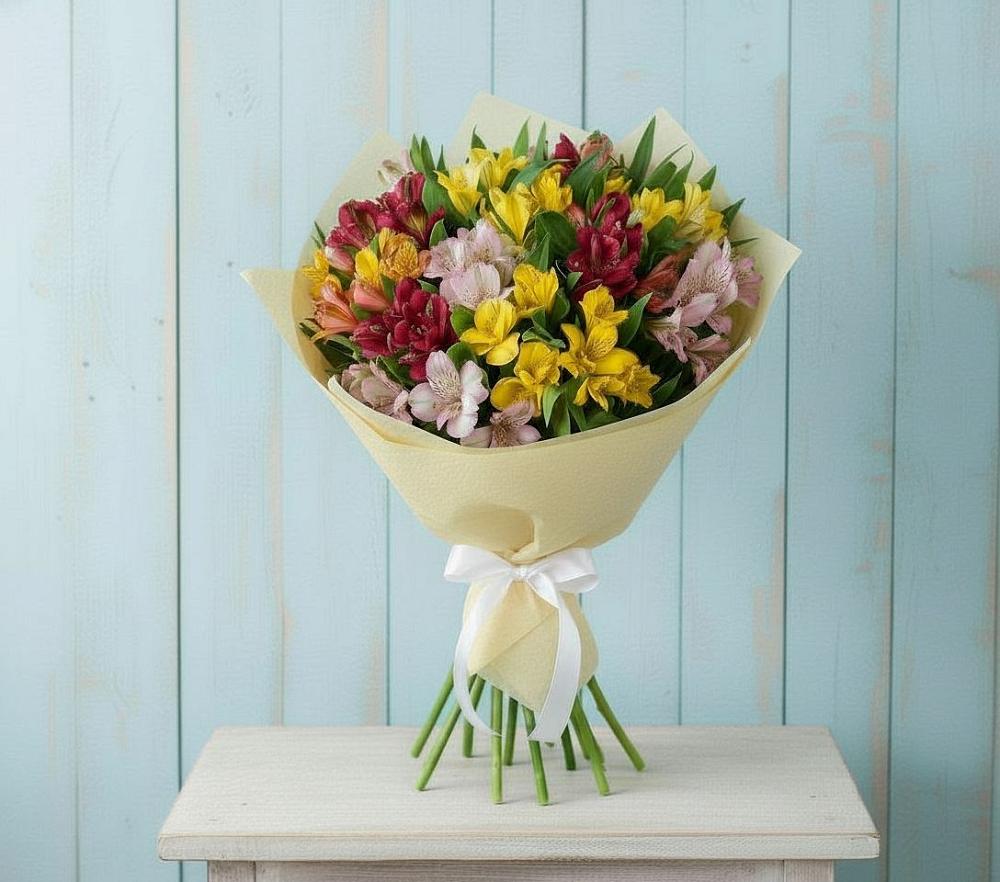 Букет цветов из: Альстромерии в Яя