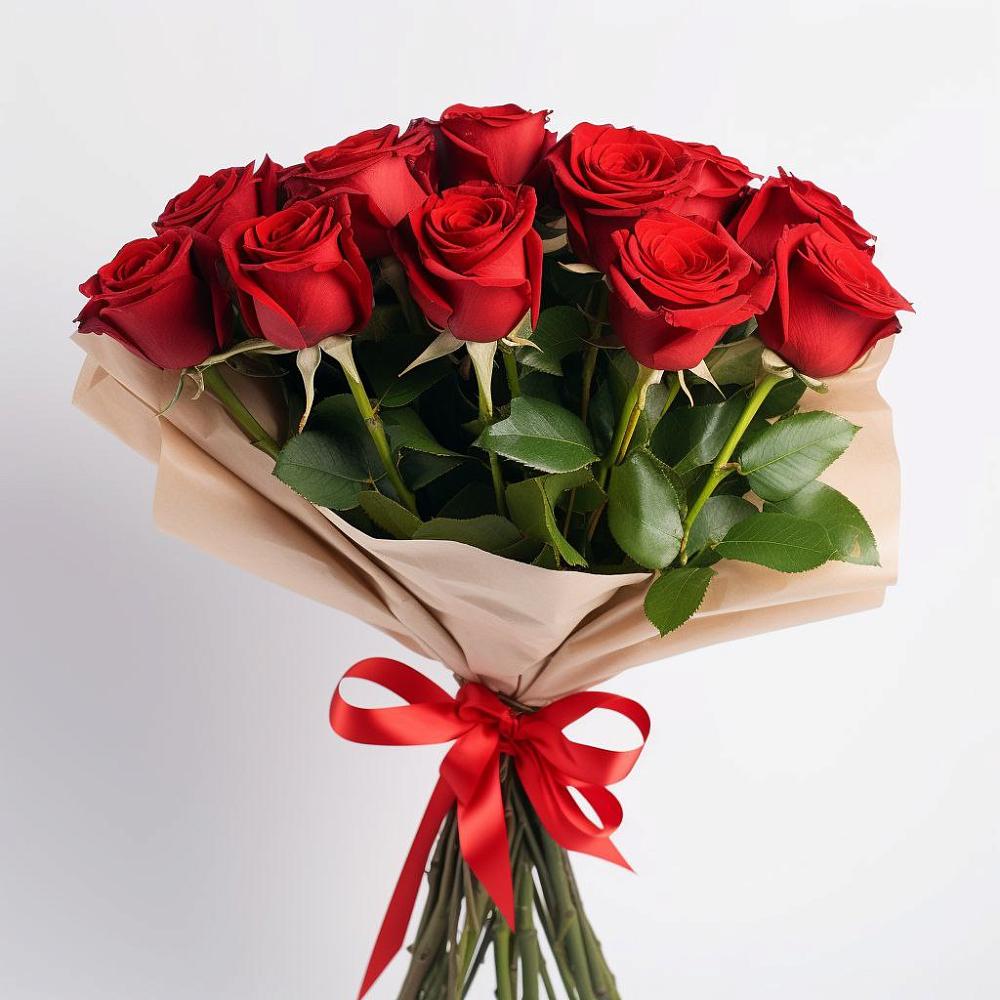 Букет 11 Красных роз Эдлесс Лав в Яя