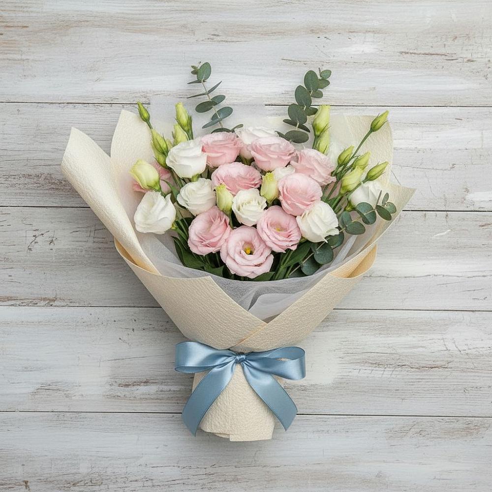 Букет цветов из: Лизиантусы в Яя